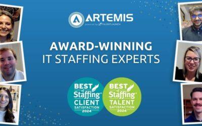 Artemis Wins ClearlyRated’s 2024 Best of Staffing Client and Talent Awards for Service Excellence