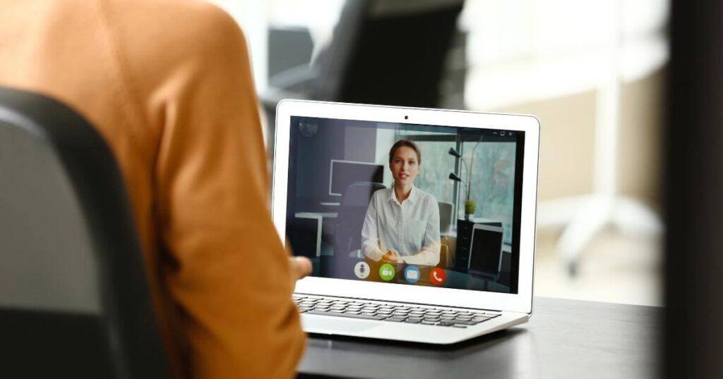 virtual interview with IT consultant